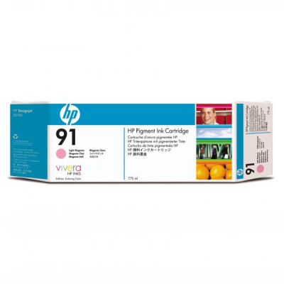 Originálny atrament HP C9471A (91), svetlo purpurový, 775 ml
