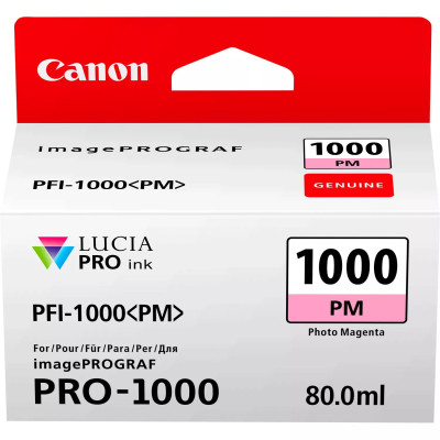Originálny atrament Canon PFI-1000PM (0551C001), photo purpurový, 3755 strán (80 ml)