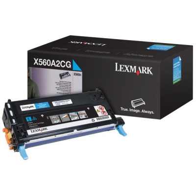 Originálny toner Lexmark X560A2CG, azúrový, 4000 strán