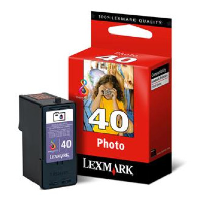 Originálny atrament Lexmark 18Y0340E (#40), photo farebný, 125 strán