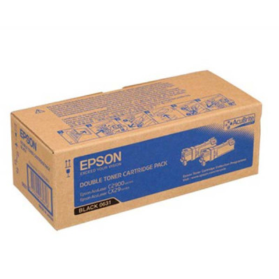 Originálny toner Epson C13S050631, čierny, 2 × 3000 strán, 2-pack