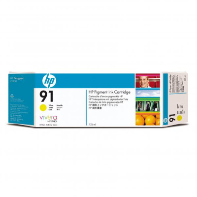 Originálny atrament HP C9469A (91), žltý, 775 ml