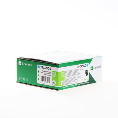 Originálny toner Lexmark 74C2SC0 (74C2SCE, 74C0S20), azúrový, 7000 strán