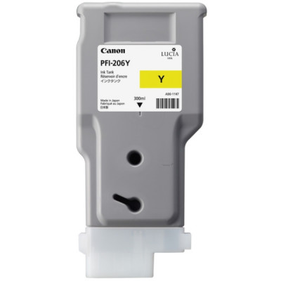 Originálny atrament Canon PFI-206Y (5306B001), žltý, 300 ml