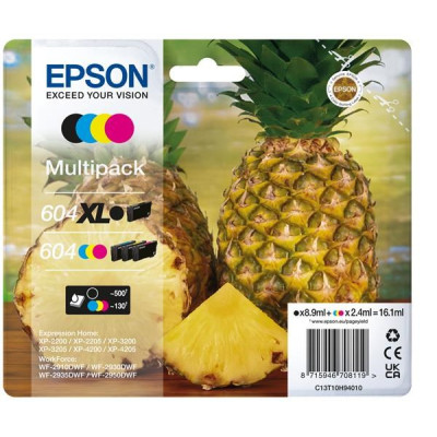 Originálny atrament Epson T10H9 (C13T10H94020, 604), CMYK, 500/130 strán, 4-pack