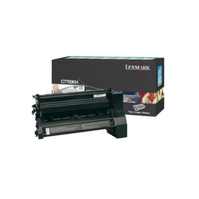 Originálny toner Lexmark C7700KH, čierny, 10000 strán