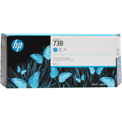 Originálny atrament HP 676M6A (738), azúrový, 300 ml