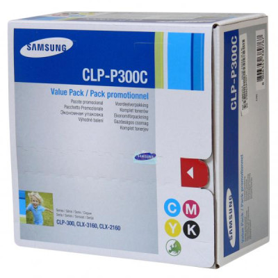 Originálny toner Samsung CLP-P300C, CMYK, 3 × 1000 + 2000 strán, 4-pack