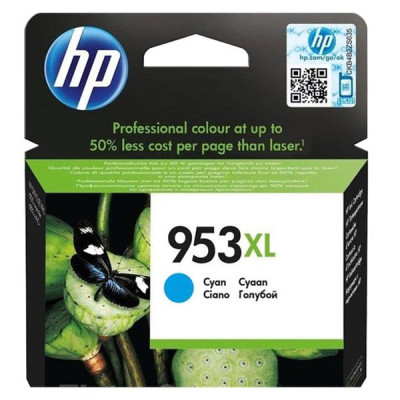 Originálny atrament HP F6U16AE (953XL), azúrový, 1600 strán