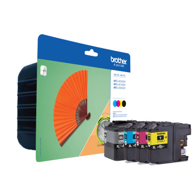 Originálny atrament Brother LC-129XLVALBP, CMYK, 3 × 1200 + 2400 strán, 4-pack