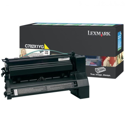 Originálny toner Lexmark C782X1YG, žltý, 15000 strán