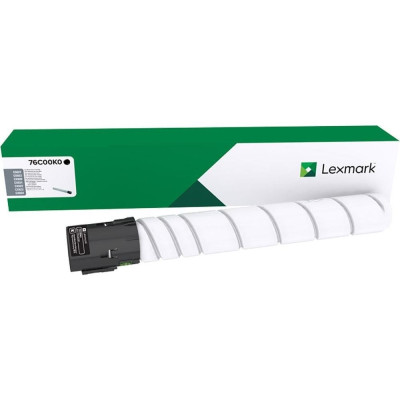 Originálny toner Lexmark 76C00K0, čierny, 18500 strán