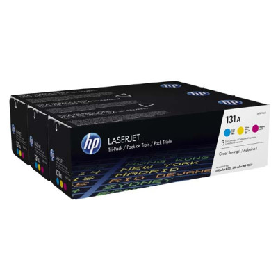 Originálny toner HP U0SL1AM (131A), CMY, 3 × 1800 strán, 3-pack