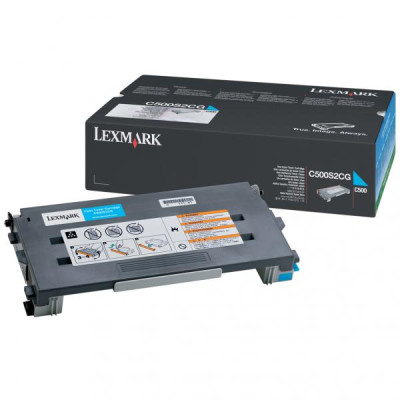 Originálny toner Lexmark C500S2CG, azúrový, 1500 strán