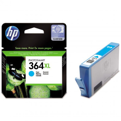 Originálny atrament HP CB323EE (364XL), azúrový, 6 ml