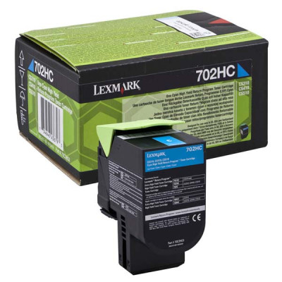 Originálny toner Lexmark 70C2HC0 (70C2HCE), azúrový, 3000 strán