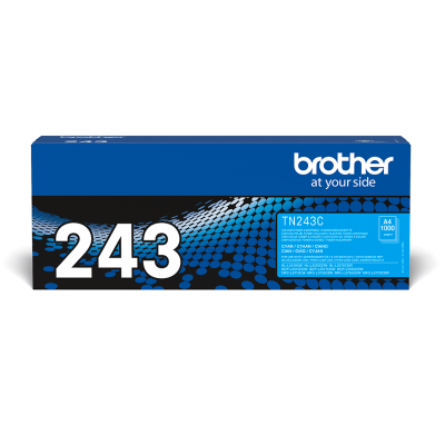 Brother TN-243C, originálny toner, azúrový
