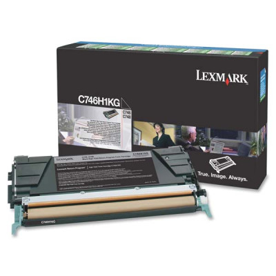 Originálny toner Lexmark C746H1KG, čierny, 12000 strán