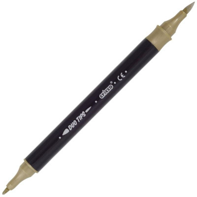 Oboustranné štětcové fixy Cricco - sada 12 metalických barev