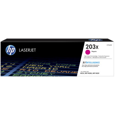Originálny toner HP CF543X (203X), purpurový, 2500 strán