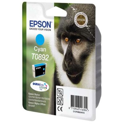 Originálny atrament Epson T0892 (C13T08924011), azúrový, 3,5 ml