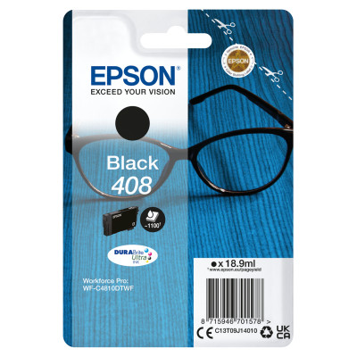 Originálny atrament Epson T09J1 (C13T09J14010, 408), čierny, 18,9 ml