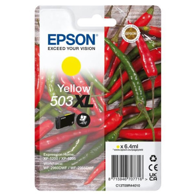 Originálny atrament Epson T09R4 (C13T09R44010, 503XL), žltý, 470 strán (6,4 ml), XL