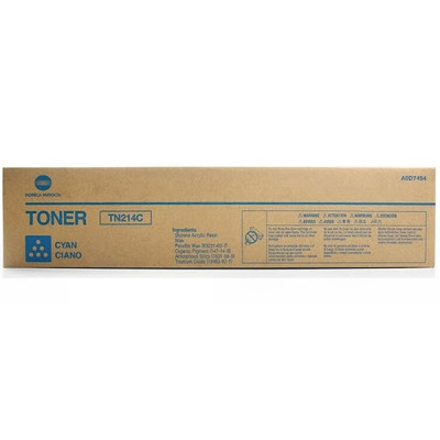 Originálny toner Konica Minolta TN-214C (A0D7454), azúrový, 18500 strán