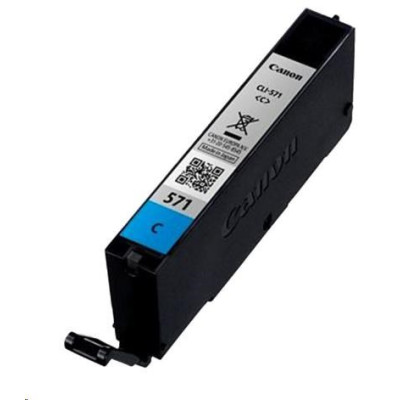 Originálny atrament Canon CLI-571C (0386C001), azúrový, 6,5 ml