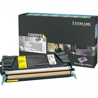 Originálny toner Lexmark C5220YS, žltý, 3000 strán