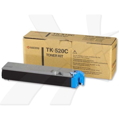 Originálny toner Kyocera TK-520C, azúrový, 4000 strán