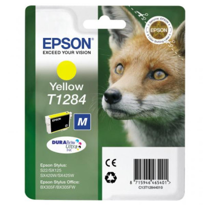 Originálny atrament Epson T1284 (C13T12844011), žltý, 3,5 ml