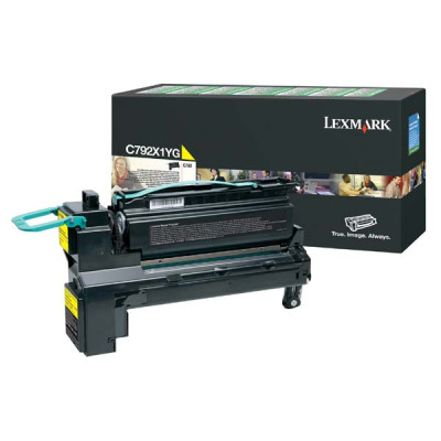 Originálny toner Lexmark C792X1YG, žltý, 20000 strán