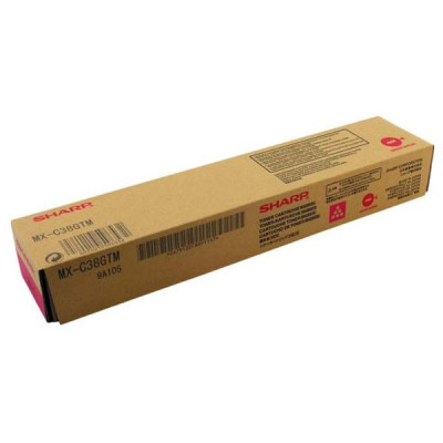 Originálny toner Sharp MX-C38GTM, purpurový, 10000 strán