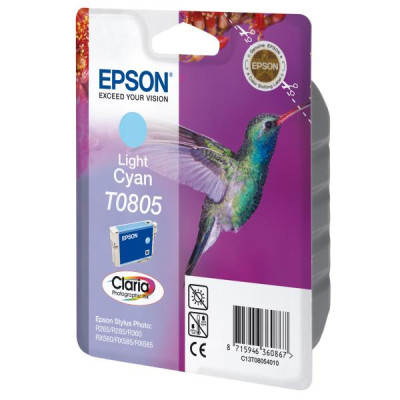 Originálny atrament Epson T0805 (C13T08054011), svetlo azúrový, 7,4 ml