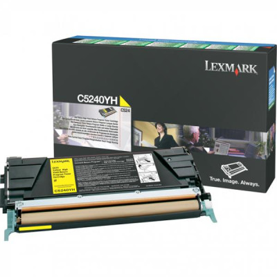 Originálny toner Lexmark C5240YH, žltý, 5000 strán