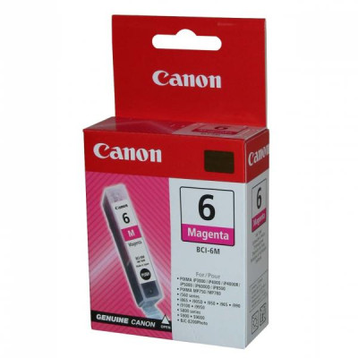 Originálny atrament Canon BCI-6M (4707A002), purpurový, 280 strán (13 ml)