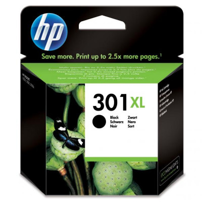Originálny atrament HP CH563EE (301XL), čierny, 8 ml