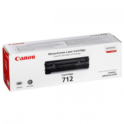 Originálny toner Canon CRG-712Bk (1870B002), čierny, 1500 strán