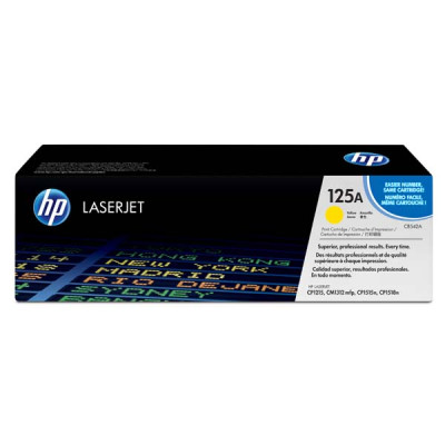 Originálny toner HP CB542A (125A), žltý, 1400 strán