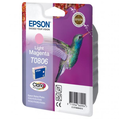 Originálny atrament Epson T0806 (C13T08064011), svetlo purpurový, 7,4 ml