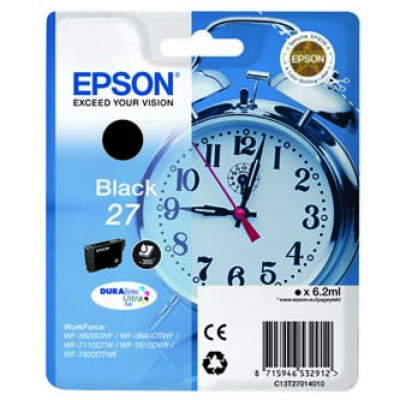 Originálny atrament Epson T2701 (C13T27014010), čierny, 6,2 ml