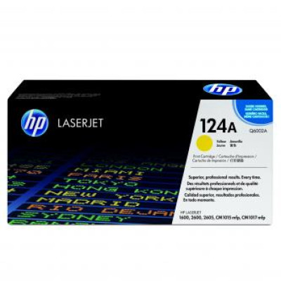 Originálny toner HP Q6002A (124A), žltý, 2000 strán