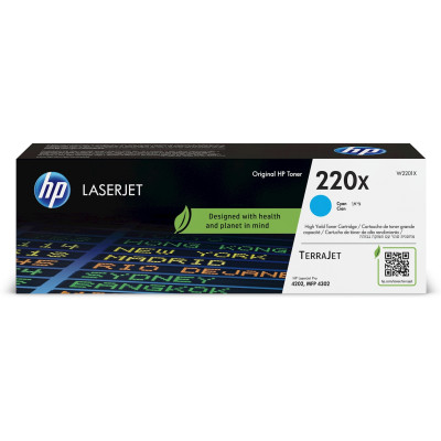 Originálny toner HP W2201X (220X), azúrový, 5500 strán