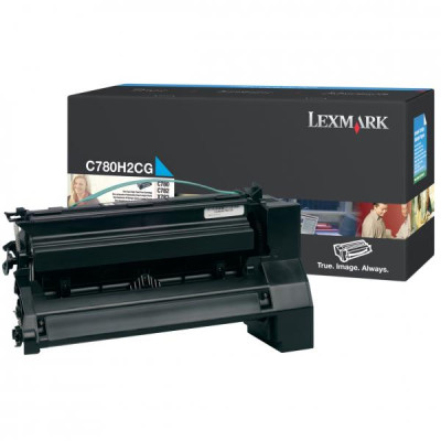 Originálny toner Lexmark C780H2CG, azúrový, 10000 strán