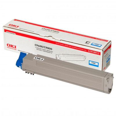 Originálny toner Oki C9600 (42918915), azúrový, 15000 strán