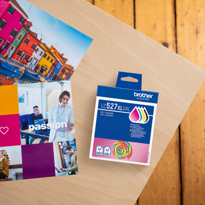 Originálny atrament Brother LC-527XLVAL, CMYK, 3000/2000 strán, 4-pack