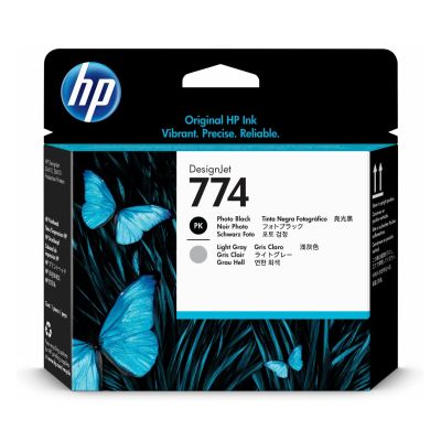 Originálna tlačová hlava HP P2W00A (774), photo čierna/svetlo šedá, 1 ks