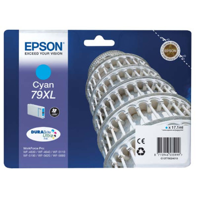 Originálny atrament Epson T7902XL (C13T79024010), azúrový, 2000 strán (17 ml)