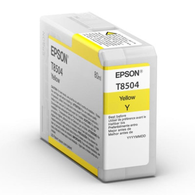 Originálny atrament Epson T8504 (C13T850400), žltý, 80 ml